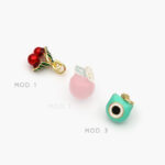 Mini Dije Esmalte Chapa de Oro