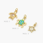 Mini Dije Tortuga Chapa de Oro