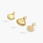 Mini Dije Concha de Mar Chapa de Oro