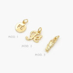 Mini Dije Religioso Chapa de Oro