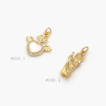 Mini Dije Corazón Chapa de Oro