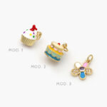 Mini Pastel Corazón Chapa de Oro