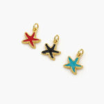 Mini Dije Estrella de Mar Chapa de Oro