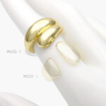 Anillo Chunky Chapa de Oro 1102