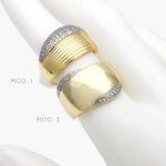 Anillo Zirconia Chapa de Oro 1112