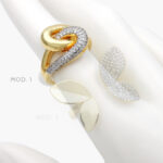 Anillo Zirconia Chapa de Oro 1114