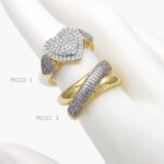 Anillo Zirconia Chapa de Oro 1119