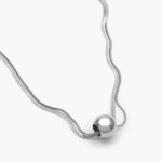 Collar Doble Chapa de Rodio 42