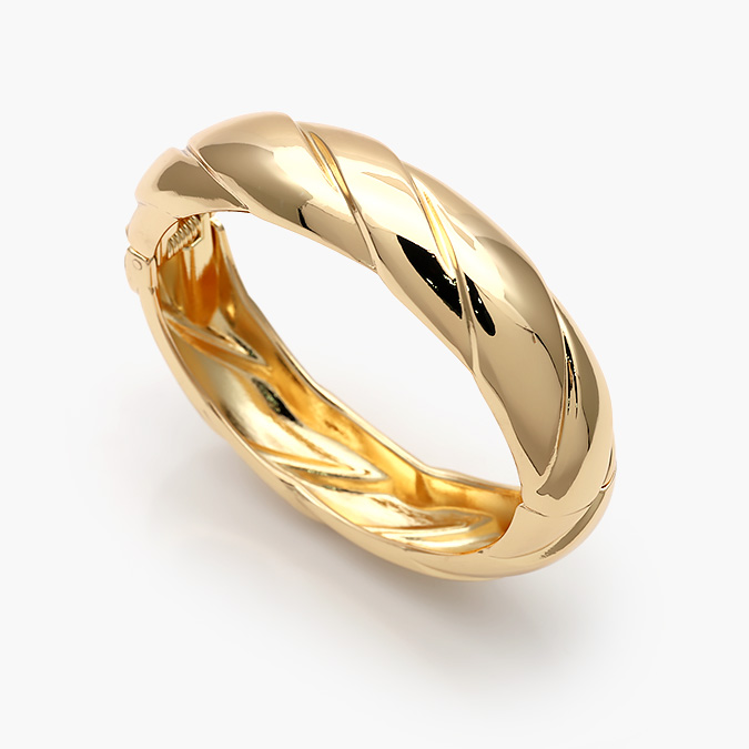 CTP0557 Brazalete Chunky Chapa de Oro 557 - Image 1