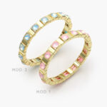 Brazalete Elástico Zirconia Chapa de Oro 568