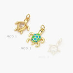 Mini Dije Tortuga Chapa de Oro