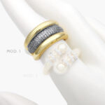 Anillo Zirconia Chapa de Oro 1121