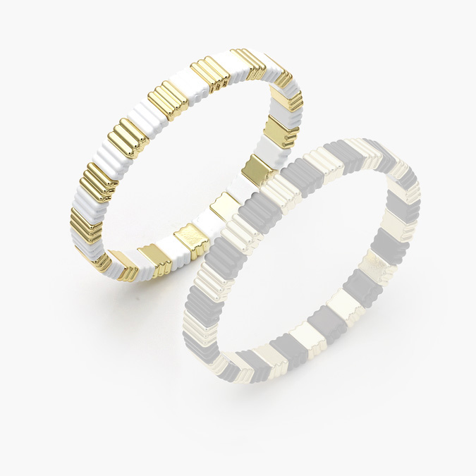 marcate19 Brazalete Elástico Color Chapa de Oro 570 - Image 1