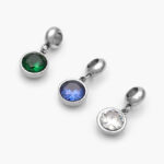 Colgante Zirconia Acero Inoxidable 0627