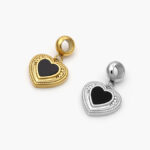 Colgante Corazón Esmalte Acero Inoxidable 635