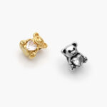 Dije Oso Corazón Acero Inoxidable 650