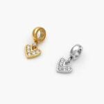 Colgante Corazón Zirconias Acero Inoxidable 679