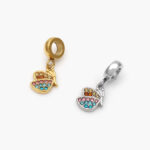 Colgante Mariposa Zirconias Acero Inoxidable 682