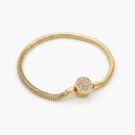 Pulso Armados Broche Zirconias Acero Inoxidable 133