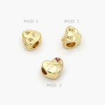 Dije Chapa de Oro Corazón Casa 45