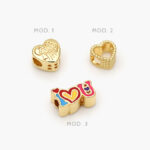 Dije Corazón Chapa de Oro 46