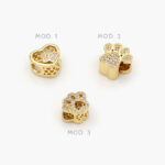 Dije Huella Perro Chapa de Oro 58