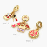 Dije Cosméticos Chapa de Oro 68