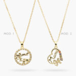 Collar Chapa de Oro Corazón Mamá 471