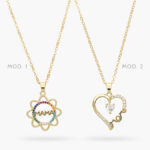 Collar Chapa de Oro Corazón MOM 473