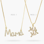 Collar Chapa de Oro Corazón Mamá 475