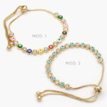 Pulso Ajustable Ojo Turco Chapa de Oro 216