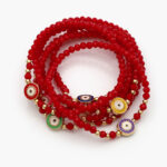 Pulso Elástico Ojo Turco Chapa de Oro 280