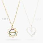 Collar Chapa de Oro Corazón MOM 473