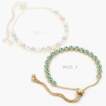 Pulsos Ajustable Ojo Turco Chapa de Oro 213