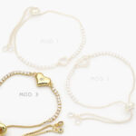 Pulso Ajustable Corazón Chapa de Oro 785