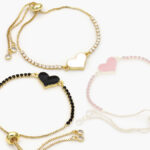 Pulso Ajustable Corazón Chapa de Oro 783