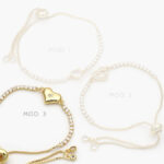 Pulso Ajustable Corazón Chapa de Oro 785