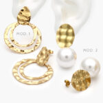 Aretes Perla Acero Inoxidable 149