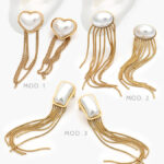 Aretes Perlas Acero Inoxidable 150