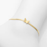 Tobillera Mariposa Acero Inoxidable 38