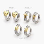 Huggies Zirconia Chapa de Rodio 226