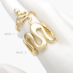 Anillo Serpiente Chapa de Oro 1185