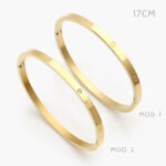Brazalete Acero Inoxidable Tornillo 17CM.