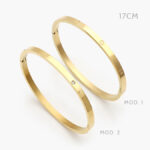 Brazalete Acero Inoxidable Tornillo 17CM.