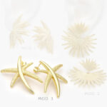 Aretes Chapa de Oro 597