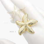 Anillo Estrella de Mar Chapa de Oro 1179 - Modelo 1