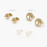 Broqueles Chapa de Oro 408