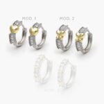 Huggies Zirconia Chapa de Rodio 227