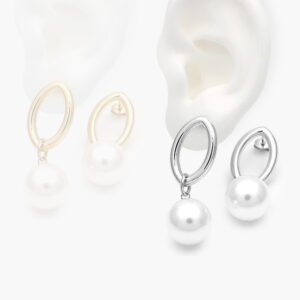 Aretes Perlas Acero Inoxidable 163
