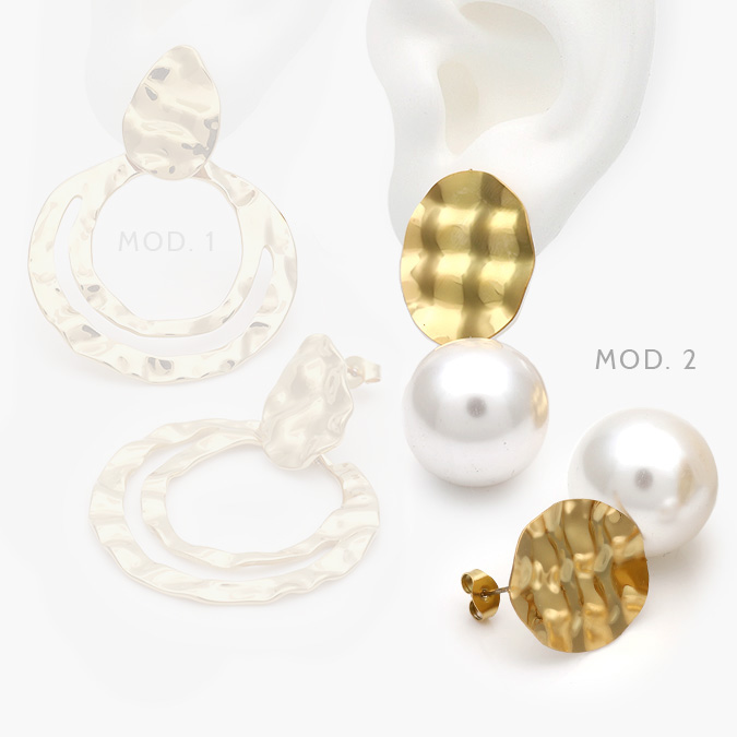 mmarca62 Aretes Perla Acero Inoxidable 149 - Image 1